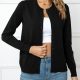 Button Down Round Neck Cardigan