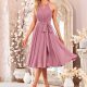 Charming Halter Neck Sleeveless Wholesale Bridesmaid Dresses