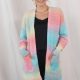 Gradient Dropped Shoulder Longline Cardigan
